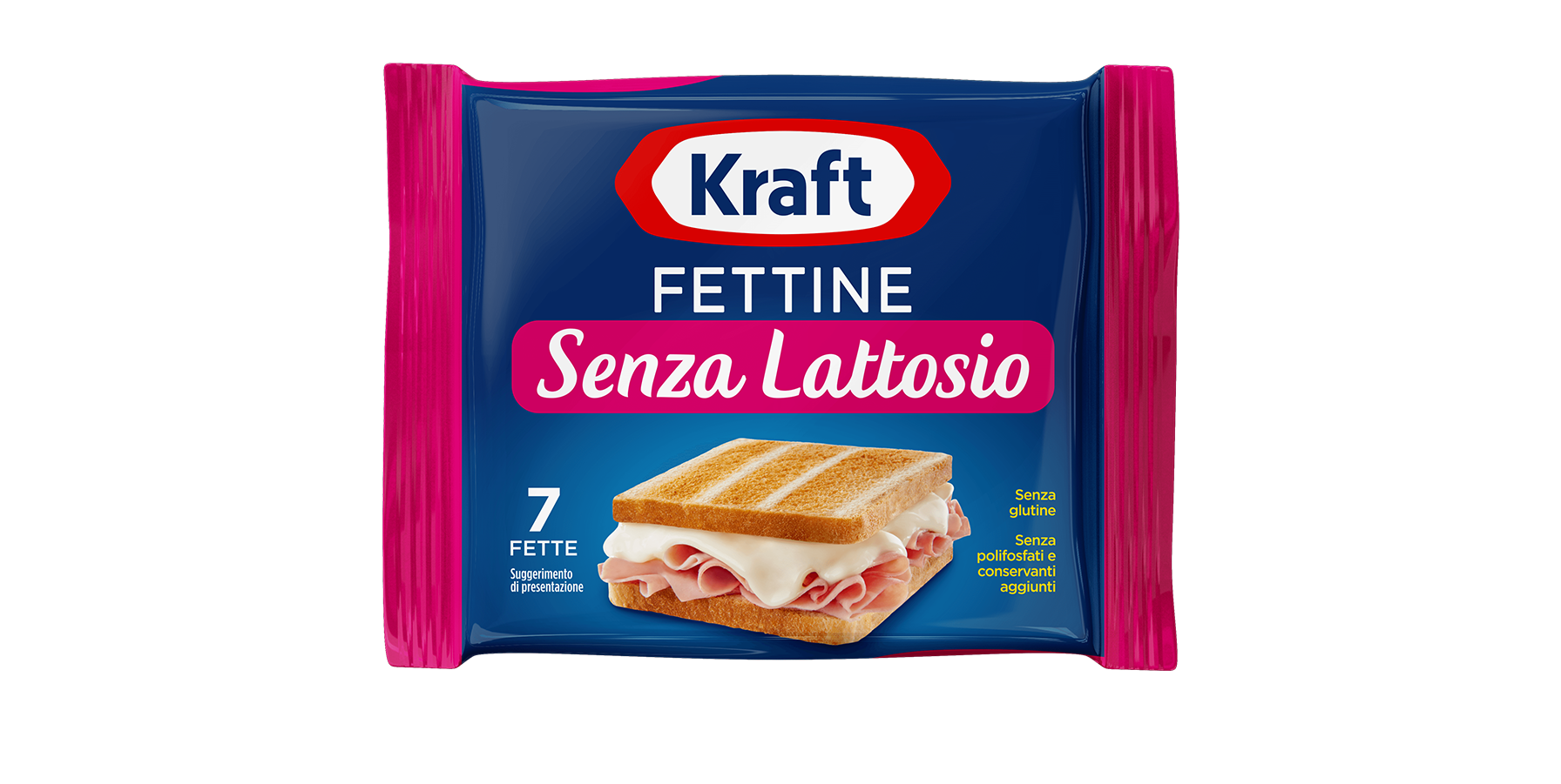Fettine di Formaggio Fuso Senza Lattosio